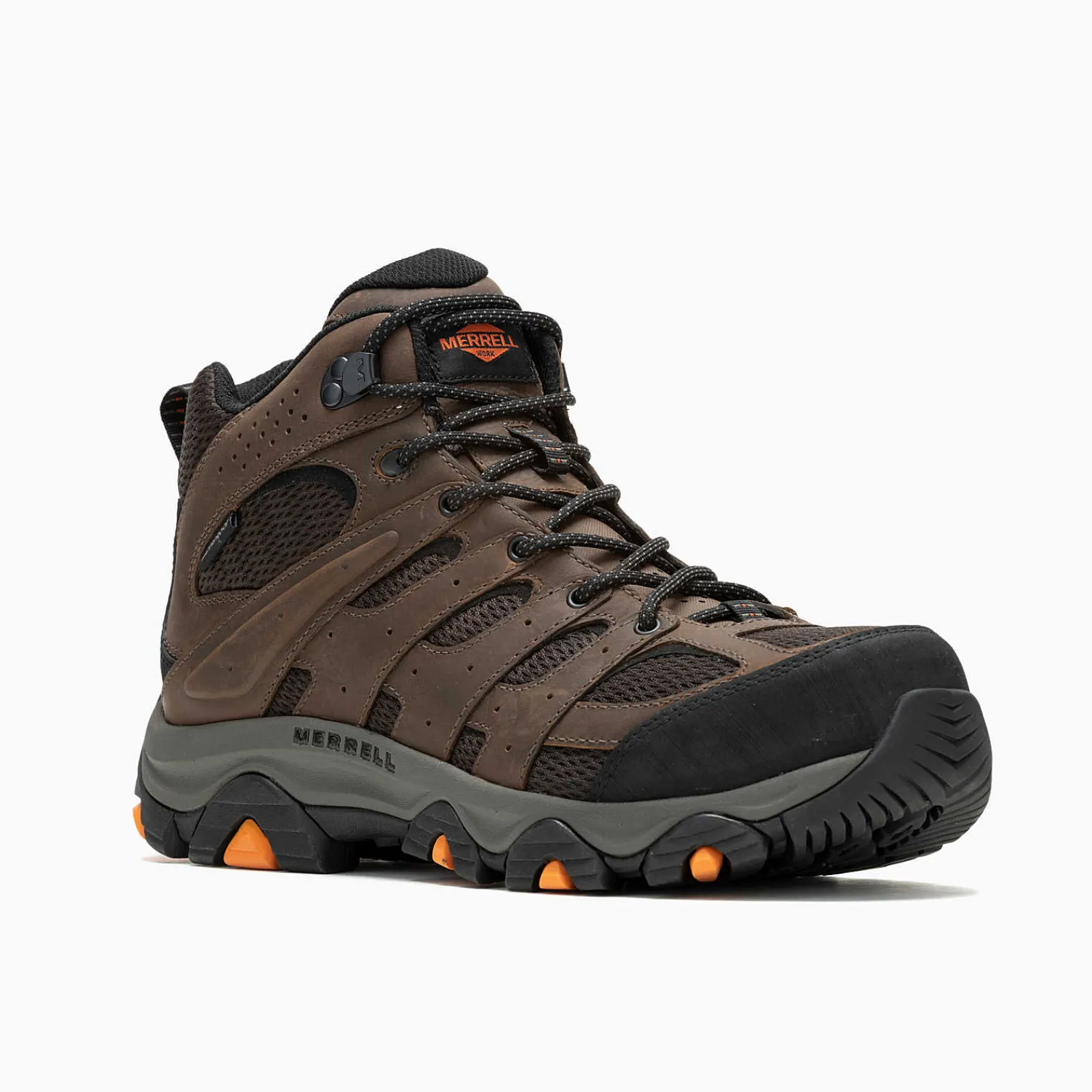 Men's Moab Vertex 2 Mid Waterproof Carbon Fiber Work Boot Wide Width - Work-Merrell Discount
